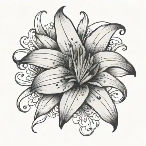 Lily Flower With Words Live Right Now