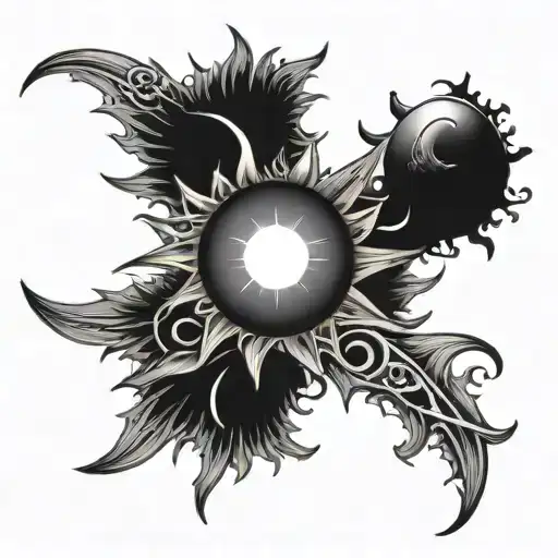 Star Moon And Sun Horizontally Spine