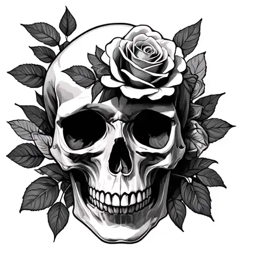 Skull And Roses Growing