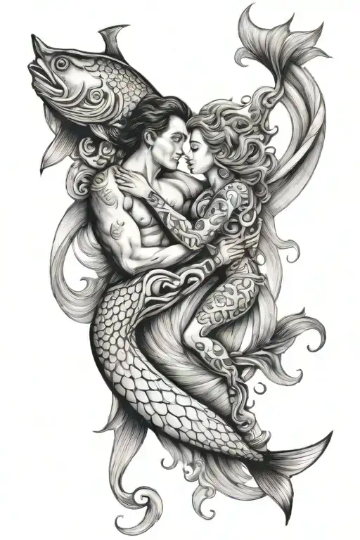 Pisces Man Woman Love