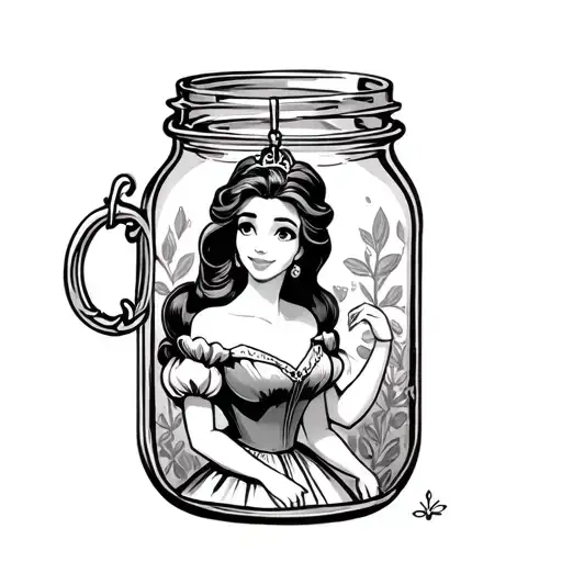 Disney Belle Hanging In Jar