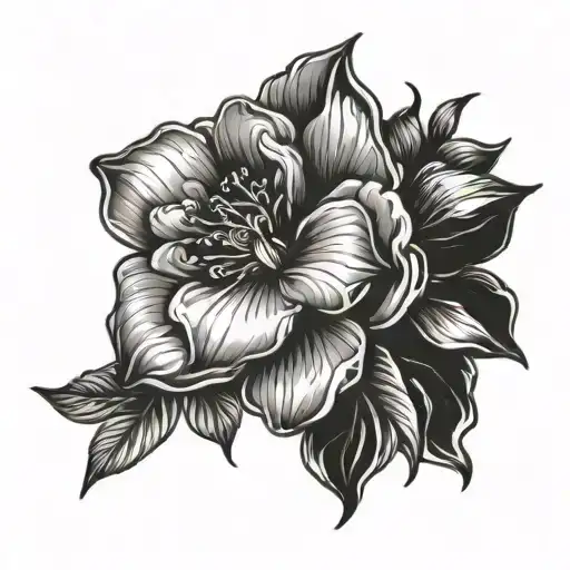 Birth Month Flower Not Bouquet Fine Line