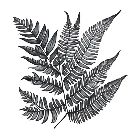 New Zealand Fern Reflecting