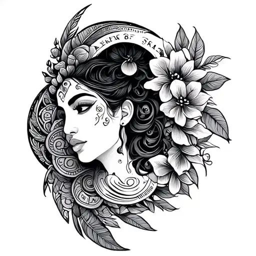 Black Polynesian Belberry And Aquarius