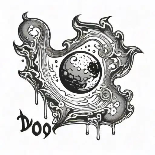 Moon Inside A Drop Of Water Written Indu Inside