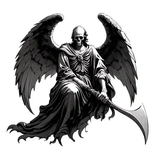 Use An Image Of The Death Angel With Scythe In The San Pietro In Vincoli For A