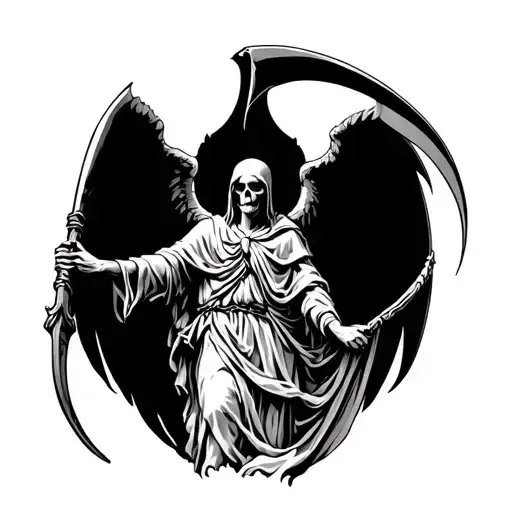 Use An Image Of The Death Angel With Scythe From The San Pietro In Vincoli For A