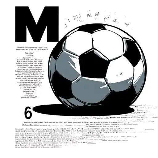 Soccer Ball Next To Number 6 And Lyrics M And A World Cup