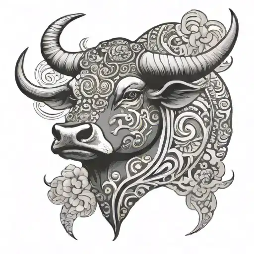 Urugauyan Inspired Featuring A Bull And Mate Gourd And Bombillo