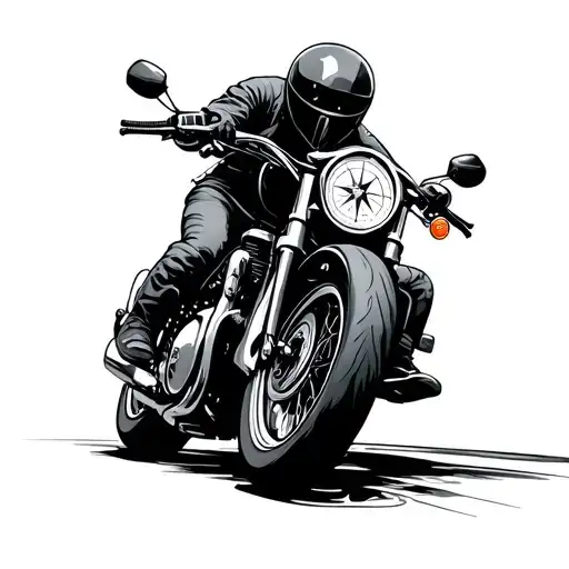 Compass Motorcycle Riding