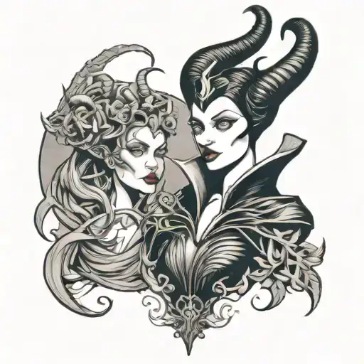 Maleficent And Medusa Cute