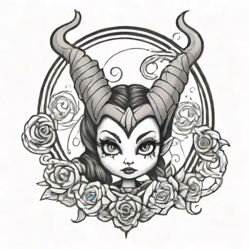 Maleficent And Medusa Cute Chibi