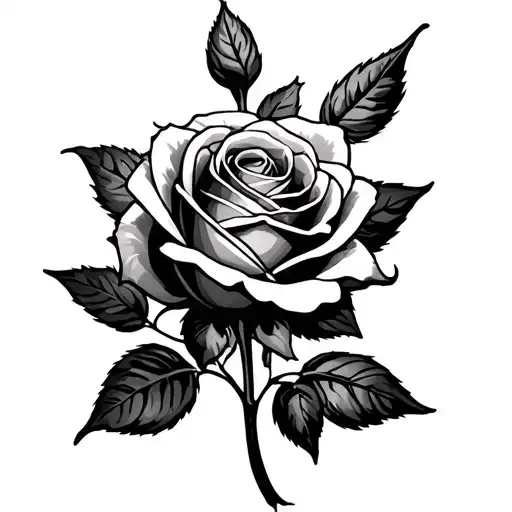 Cruz With Rose Stem Growing