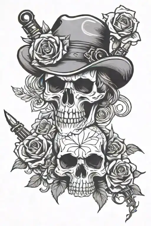 Guns N Roses Skull Child Resilience Gun