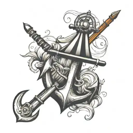 Sea Anchor Ans Breton Flag