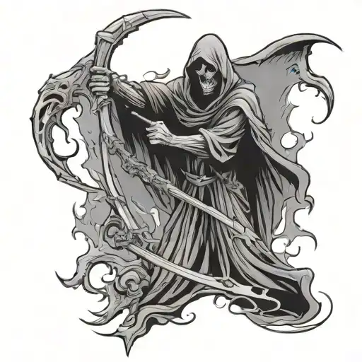 Grim Reaper Standing Tall