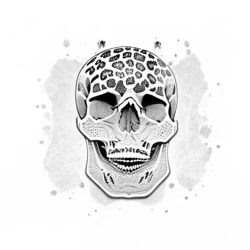 Skull With Leopard Head