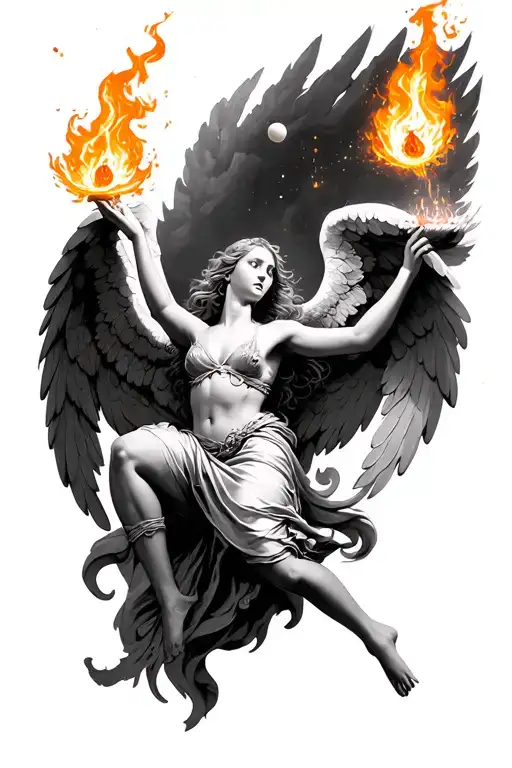 Angel Juggling Fire