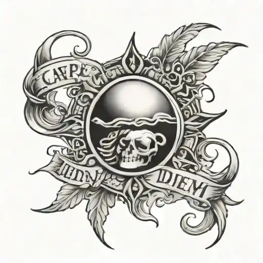 Half Sun Carpe Diem Under