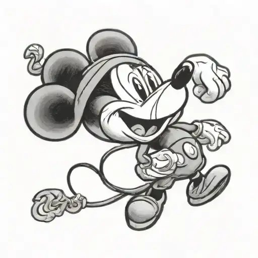 Mickey Mouse With Medusa