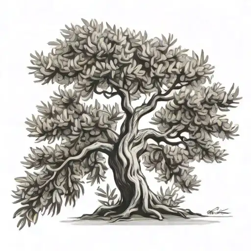 Olive Tree Symbolizing Strength