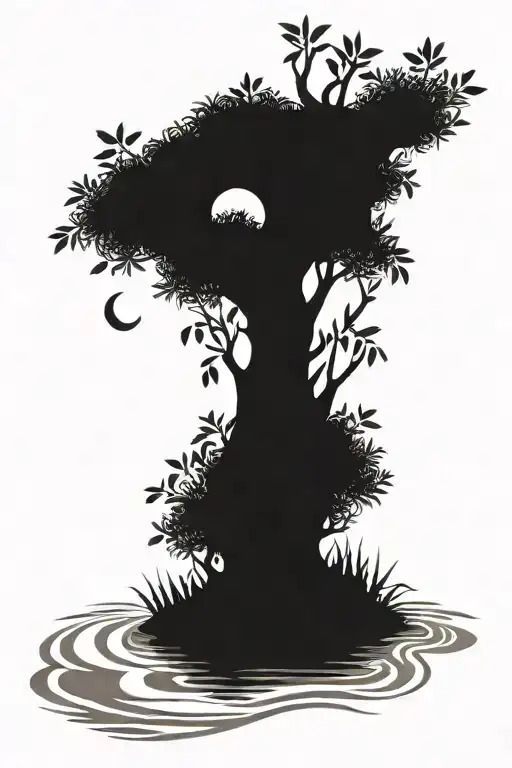 An Olive Tree A River The Moon