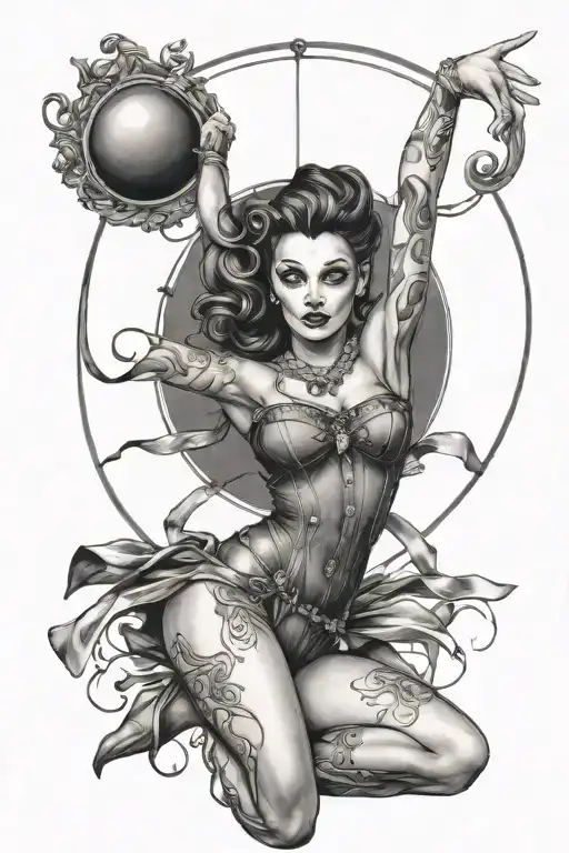 Circus Aerialist Dark Feminine