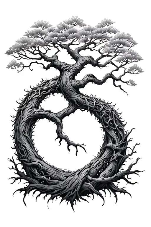 Tree Of Life Intertwined Symbolizing