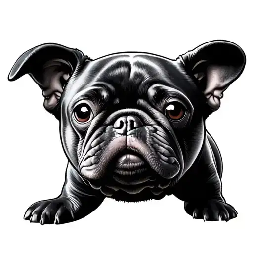 Black Pug And Manatee