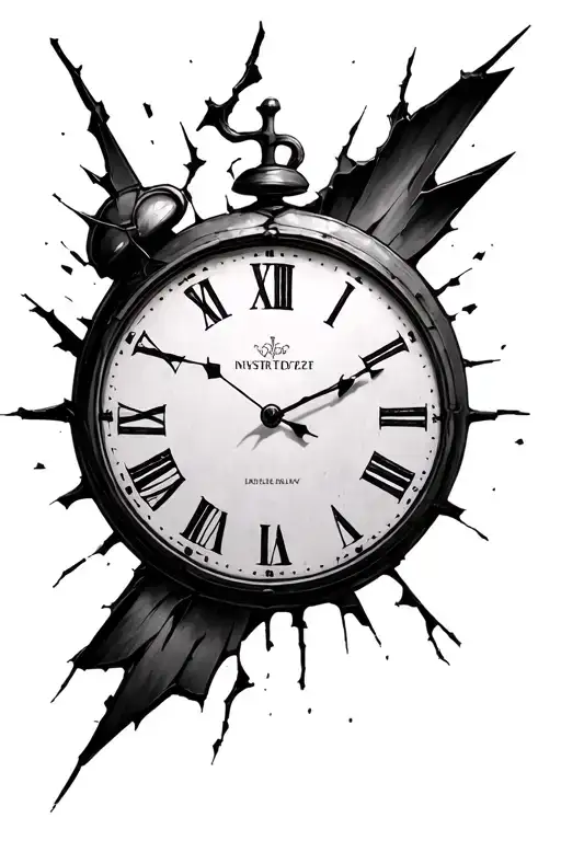 Broken Clock Face