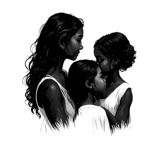 Mother And 2 Daughters