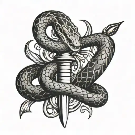 Snake And Dagger