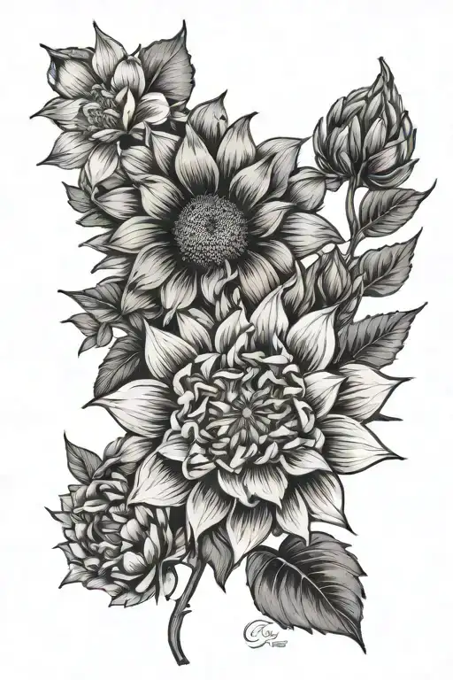 March And September Birth Flower Sun