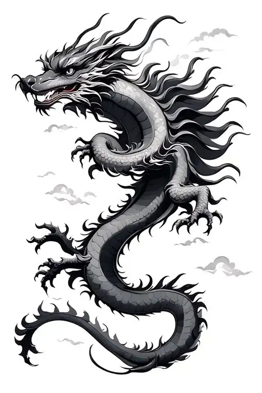 Chinese Dragon Flying