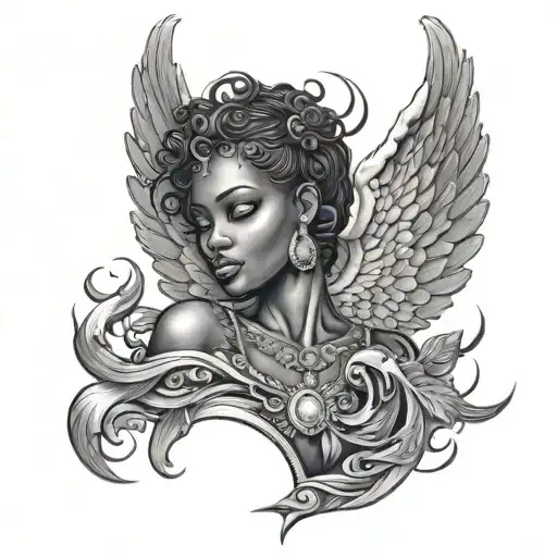 Black African Angel