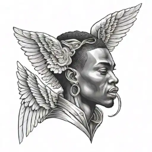 Black Man African Angel