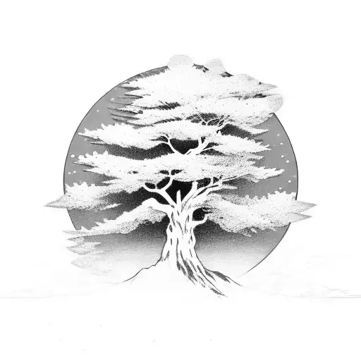 Samurai Snow Sakura Tree