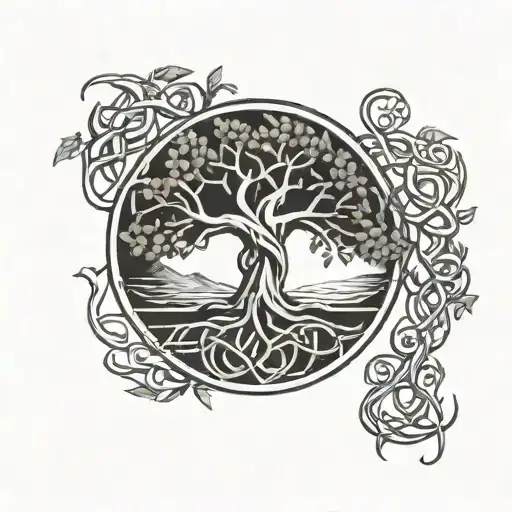 Celtic Tree Of Life Intertwined