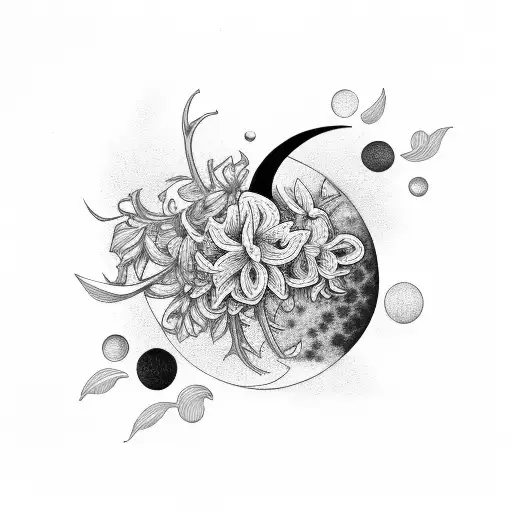 Cluster Amaryllis And Moon