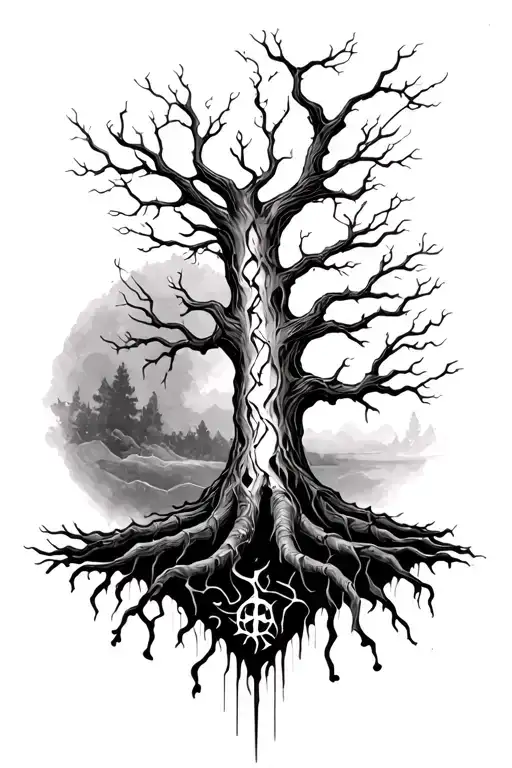 Tree Of Hope Pain And Strength