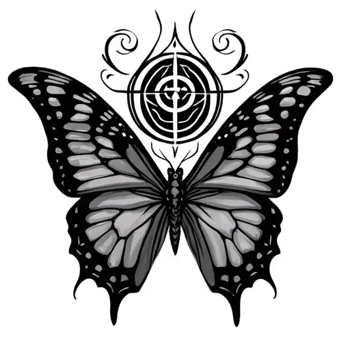 Butterfly And Symbol God Is Greater Than Highs