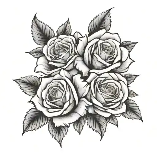 Roses With The Text Inside Each Rose Jbc