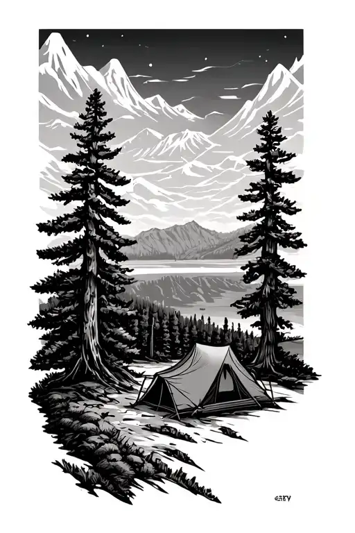 California Colorado Camping Fiahing Nature Minimal