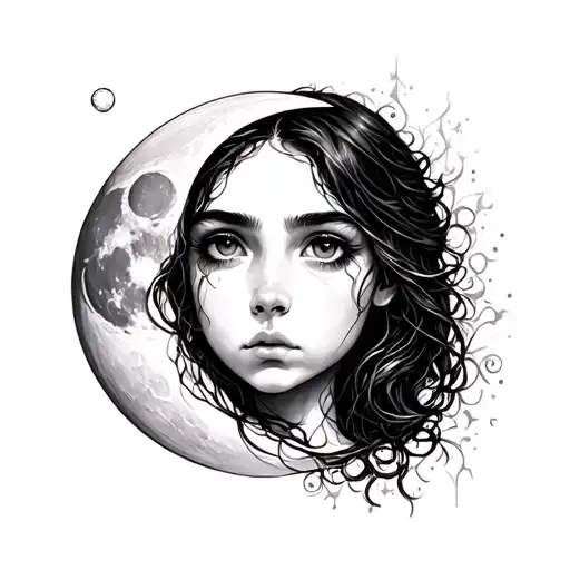 Sad Moon Girl