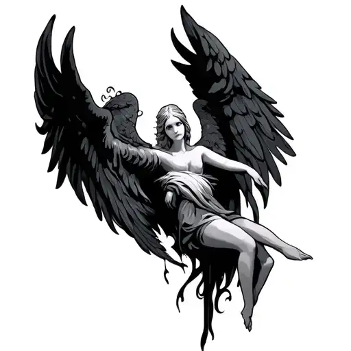 Gothic Letters Angel