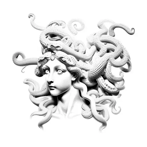 Female Greek Sculpture Medusa