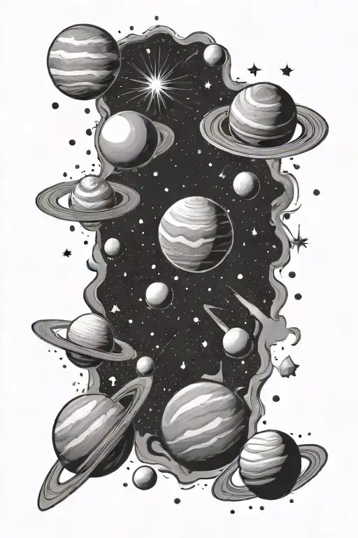 Space Stars Planets