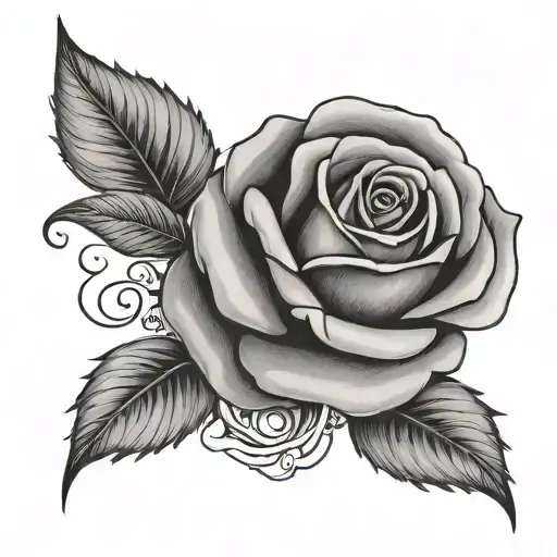 Rose With The Name Marlie