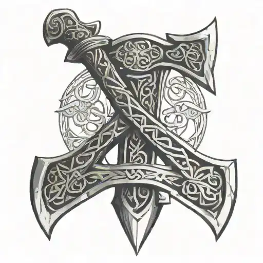 Celtic Viking Axe