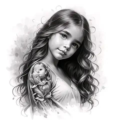Baby Girl Andrea Half Sleeve Upper Arm Sleeve